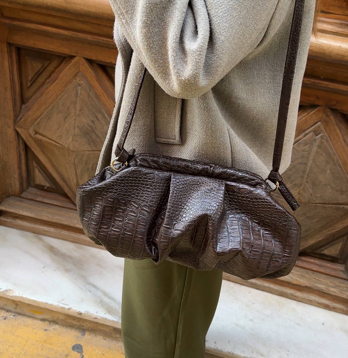 Clutch Lula May Crocodile