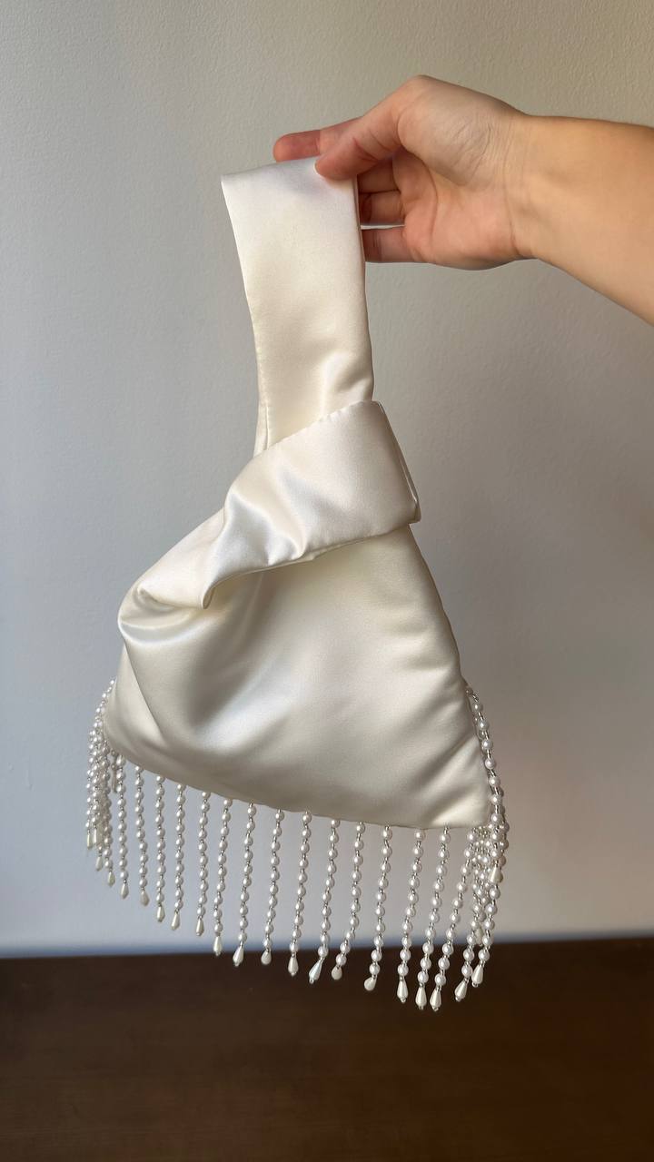 Wedding statement bag with beads