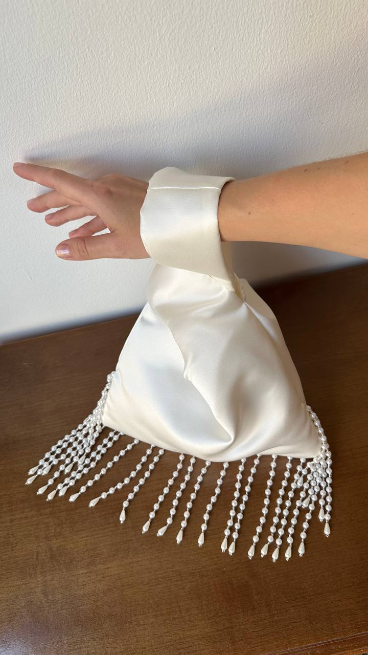 Wedding statement bag with beads