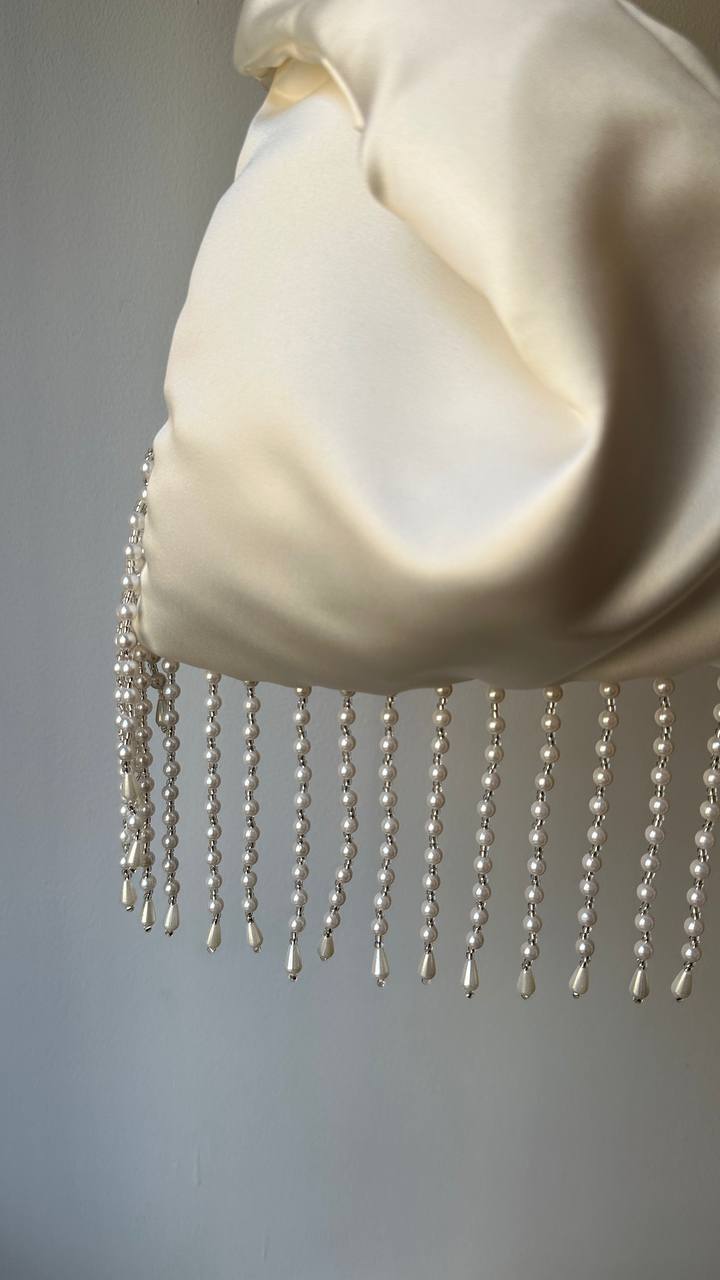 Wedding statement bag with beads